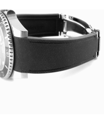 ​Rolex - R Strap Premium – Cordura pattern rubber watch band for ﻿Submariner 40mm ceramic (2010 - 2019) & Glidelock clasp. prix pour 