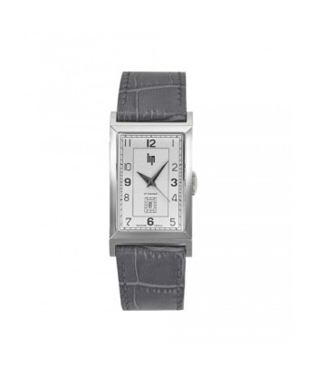 Montre Lip - Churchill T26 auto bracelet cuir gris pas chere