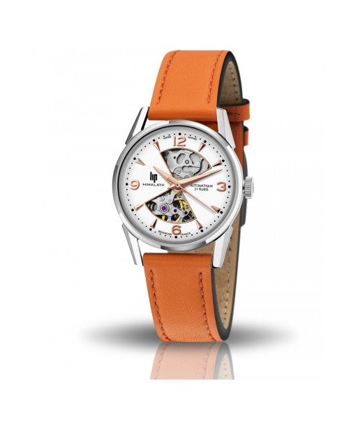 Montre Lip - Himalaya 33mm sablier bracelet orange En savoir plus