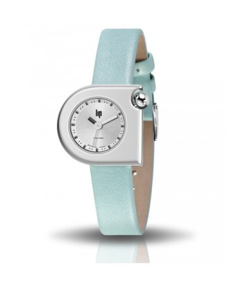 Montre Lip - Mach 2000 mini bracelet cuir bleu ou a consommer sur place