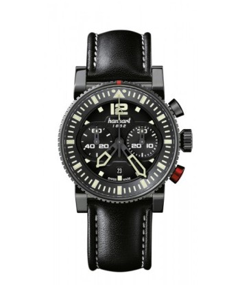 Montre Hanhart 1882 - Primus Pilot Dark brillant des détails fins