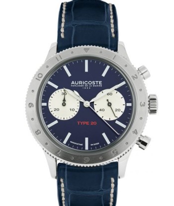 Montre Auricoste - Flyback Type 20 Grand Bleu pas cher chine