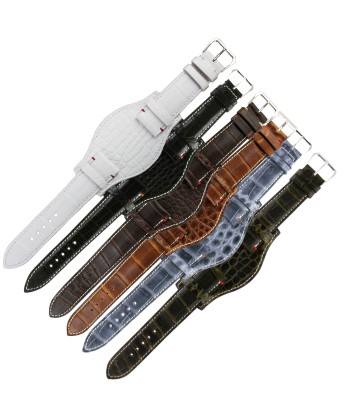 Bracelet Bund ABP Concept X Hanhart 1882 pour 417ES - Bracelet-montre cuir - Alligator de technologie