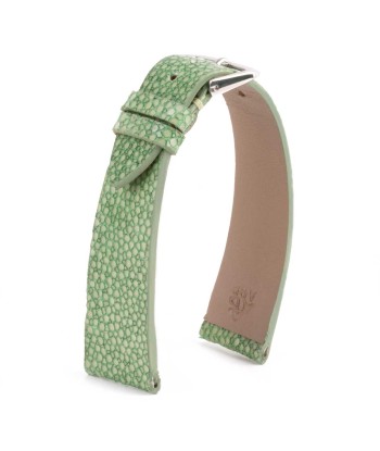 Bracelet "Retro" - Bracelet montre cuir - Galuchat (noir, marron, vert) soldes