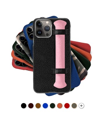 Coque cuir "strap case" pour iPhone 15, 14 & 13 ( Tous modèles )  - Buffle des créatures d'habitude