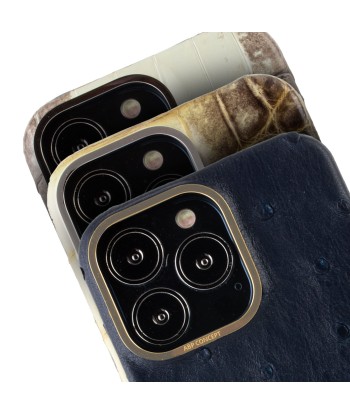 Vente exclusive - Coque cuir "double card" Himalaya pour iPhone 13 Pro - Crocodile Himalaya "natural" outlet