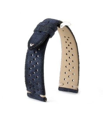 ​Vintage "Driver" strap - Leather watch band - Calf (black, grey, brown, blue, red, green, kaki) Les magasins à Paris et en Île-de-France