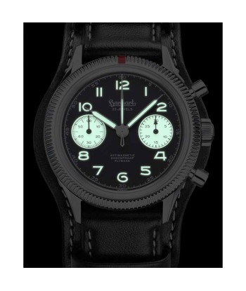 Montre Hanhart 1882 - 417 ES "1954" Flyback Reverse Panda 39mm soldes