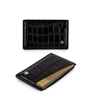 Etui cartes bancaires classique "Essential Black Alligator" ouvre sa boutique