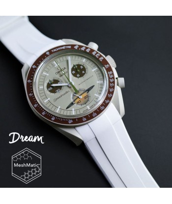 Omega - Rubber B - Bracelet caoutchouc pour Speedmaster MoonSwatch - The Dream Strap le des métaux précieux