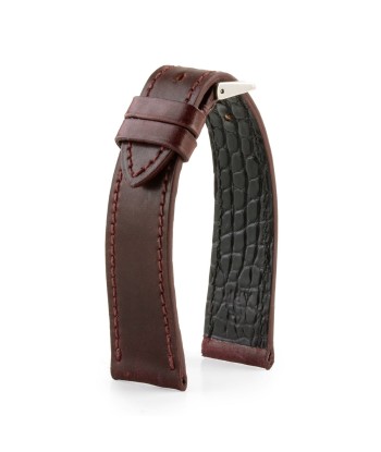 Bracelet pour montre cuir - Cordovan (noir, bleu, vert, marron, bordeaux) vente chaude votre 