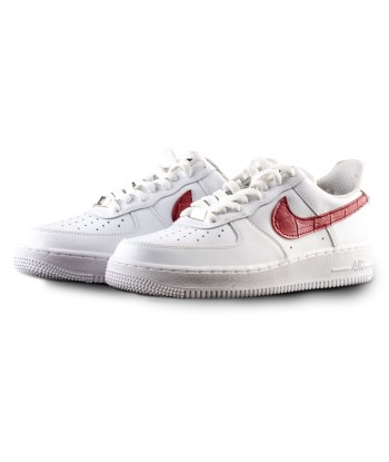 Sneakers Nike Air force 1  - Custom Swoosh cuir - Alligator Profitez des Offres !