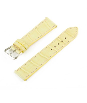 Bracelet montre "Solo" Alligator - Largeur 21mm / Taille M (n° 5) votre