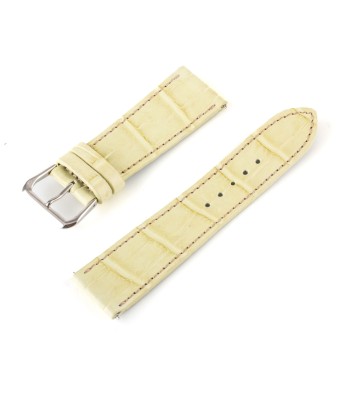 Bracelet montre "Solo" Alligator - Largeur 21mm / Taille M (n° 7) la livraison gratuite