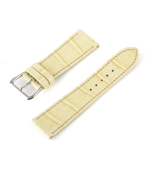 Bracelet montre "Solo" Alligator - Largeur 21mm / Taille M (n° 7) la livraison gratuite