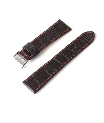 Bracelet montre "Solo" Alligator - Largeur 23mm / Taille M (n° 1) solde