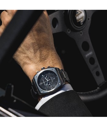 MONTRE BRISTON - STREAMLINER URBAN CHRONO ACIER ET ACÉTATE – NOIR pour bénéficier 