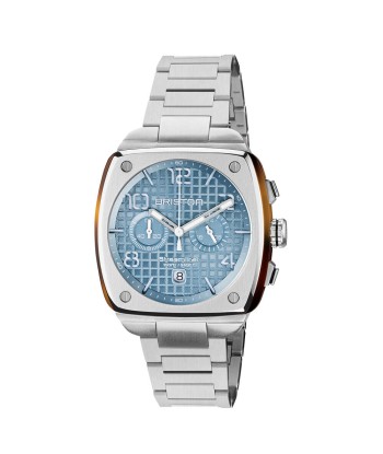 MONTRE BRISTON - STREAMLINER URBAN CHRONO ACIER ET ACÉTATE – BLEU GLACIER meilleur choix