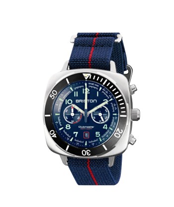 MONTRE BRISTON - CLUBMASTER OUTDOOR ACIER – BLEU le des métaux précieux