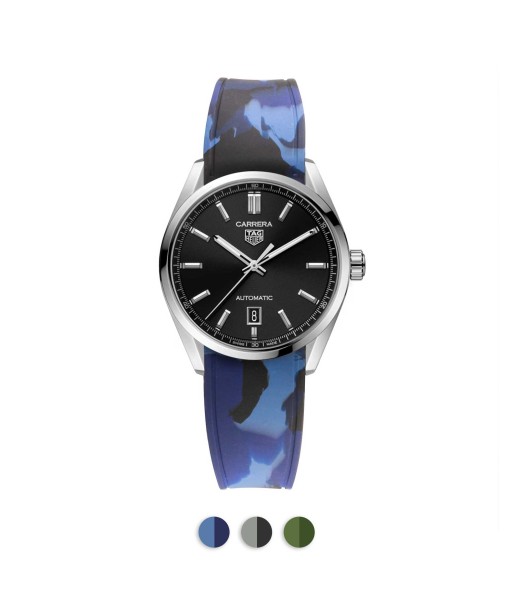 Tag Heuer Carrera - Bracelet montre caoutchouc intégré - Rubber camo Le MVP de beaucoup