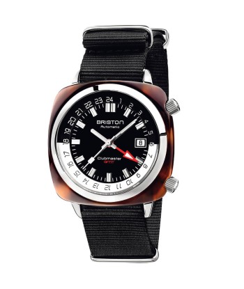 MONTRE BRISTON - CLUBMASTER TRAVELER GMT ACÉTATE – NOIR pas cheres