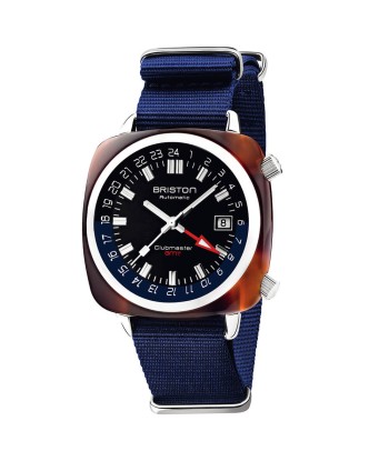 MONTRE BRISTON - CLUBMASTER TRAVELER GMT ACÉTATE – BLEU paiement sécurisé