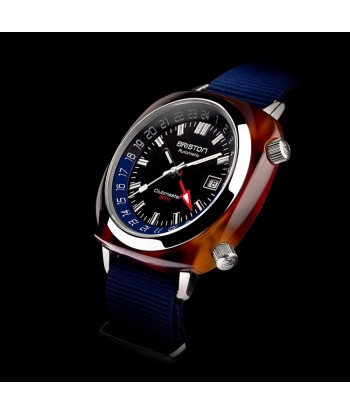 MONTRE BRISTON - CLUBMASTER TRAVELER GMT ACÉTATE – BLEU paiement sécurisé