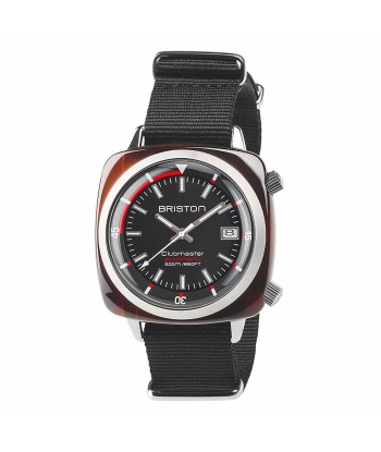 MONTRE BRISTON - CLUBMASTER DIVER GMT ACÉTATE – NOIR pas chere