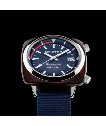 MONTRE BRISTON - CLUBMASTER DIVER GMT ACÉTATE – BLEU MARINE Venez découvrir notre 