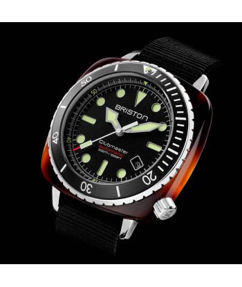 MONTRE BRISTON - CLUBMASTER DIVER PRO ACÉTATE – NOIR Pour