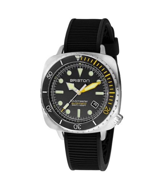 MONTRE BRISTON - CLUBMASTER DIVER PRO ACIER – JAUNE en ligne