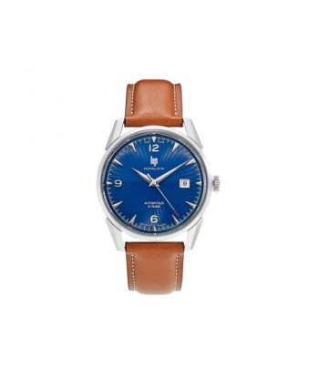 Lip watch - Himalaya 40mm automatic blue sunburst dial leather strap de votre