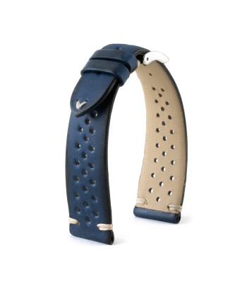 ​Vintage "Driver" strap - Leather watch band - Calf (black, grey, brown, blue, red, green, kaki) Les magasins à Paris et en Île-de-France