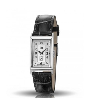 Lip Watch - Churchill T18 gray leather strap brillant des détails fins