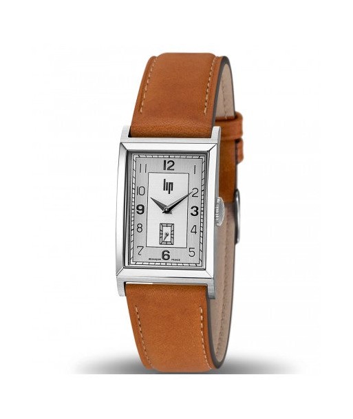 Lip Watch - Churchill T24 Light Brown Leather Strap Jusqu'à 80% De Réduction