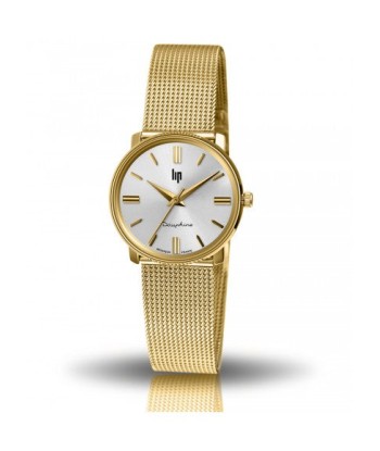 Lip Watch - Dauphine 29mm Milanese Gold est présent 