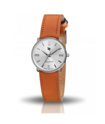 Lip Watch - Dauphine 29mm Brown-Orange Leather Strap ou a consommer sur place