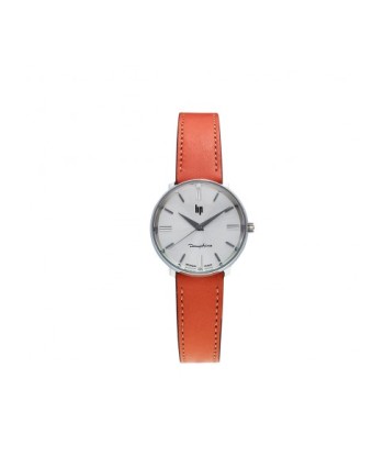 Lip Watch - Dauphine 29mm Brown-Orange Leather Strap ou a consommer sur place