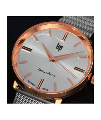 Lip Watch - Dauphine 29mm Brown-Orange Leather Strap ou a consommer sur place