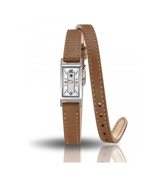 Lip Watch - Churchill T13 Brown Double Tour Leather Strap le des métaux précieux