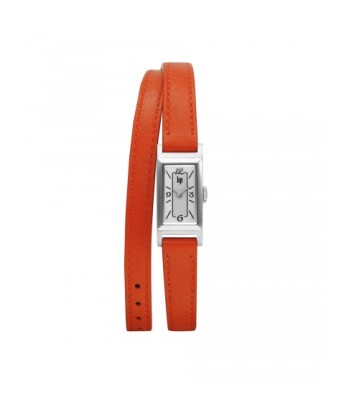 Lip Watch - Churchill T13 Orange Double Tour Leather Strap la colonne vertébrale