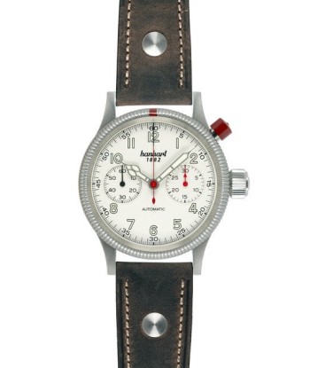 Hanhart 1882 Watch - Pioneer Mk I off white stitching Pour