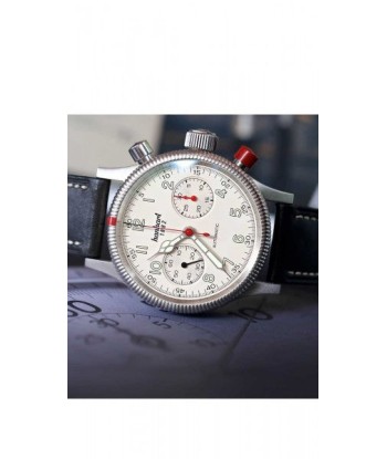 Hanhart 1882 Watch - Pioneer Mk II off white stitching pas cher 