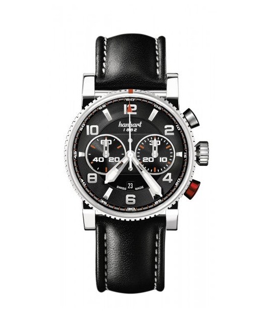 Hanhart 1882 Watch - Primus Racer Black le des métaux précieux