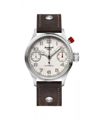 Hanhart 1882 Watch - Pioneer MonoScope Silver, Smooth Bezel d'Europe débarque