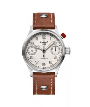 Hanhart 1882 Watch - Pioneer MonoScope Silver, Smooth Bezel d'Europe débarque