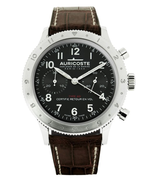 Auricoste Watch - Flyback Chronograph Type 20 Black Subdials chez Cornerstreet bien 