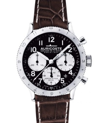 Auricoste Watch - Flyback Chronograph Type 52 Silver Subdials pas chere