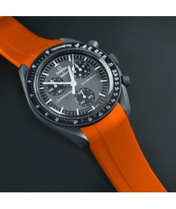 Omega - Rubber B strap for Speedmaster MoonSwatch - Tang buckle series paiement sécurisé