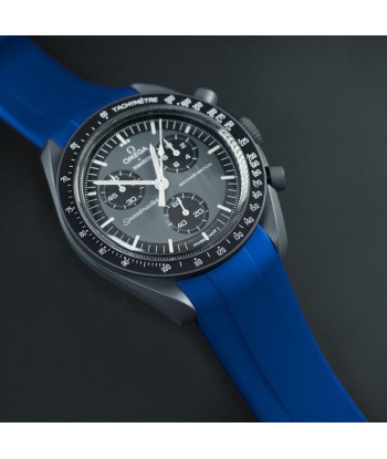 Omega - Rubber B strap for Speedmaster MoonSwatch - Tang buckle series paiement sécurisé